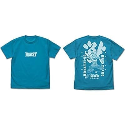 鬼滅の刃 無限列車編 獣の呼吸 嘴平伊之助 Tシャツ/TURQUOISE BLUE-XL