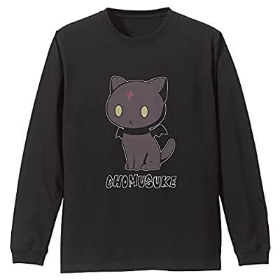 この素晴らしい世界に祝福を! おすわりちょむすけ 袖リブロングスリーブTシャツ/BLACK-XL