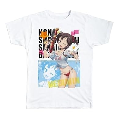 この素晴らしい世界に爆焔を! Tシャツ Lサイズ デザイン01(めぐみん/Tシャツ水着Ver.)【描き下ろし】