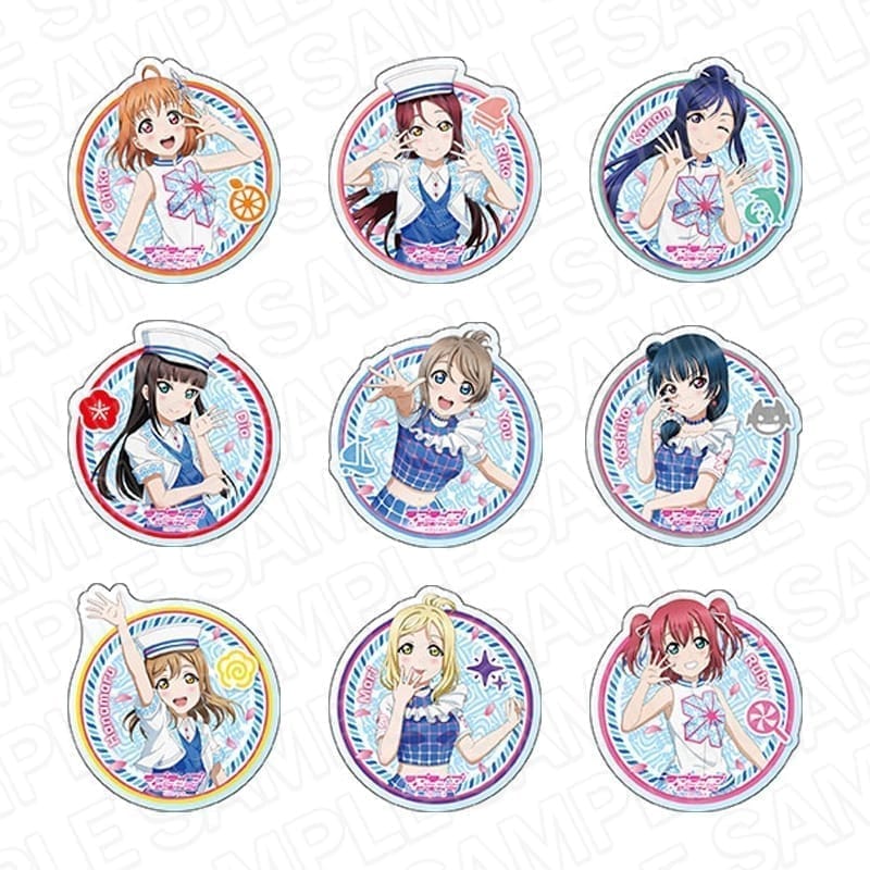 【グッズ-バッチ】ラブライブ!サンシャイン!! アクリルバッジ smile smile ship Start! Ver