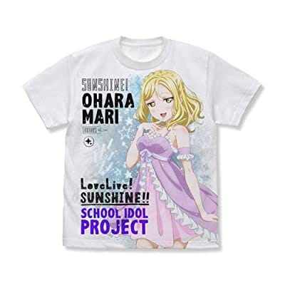 ラブライブ!サンシャイン!! 小原鞠莉 フルグラフィックTシャツ パジャマVer./WHITE-S