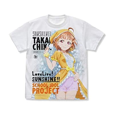 ラブライブ!サンシャイン!! 高海千歌 フルグラフィックTシャツ パジャマVer./WHITE-L