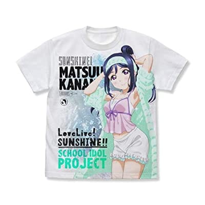 ラブライブ!サンシャイン!! 松浦果南 フルグラフィックTシャツ パジャマVer./WHITE-XL(再販)