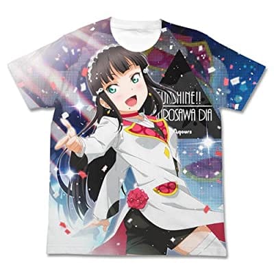 ラブライブ!サンシャイン!! 黒澤ダイヤ フルグラフィックTシャツ MIRAI TICKET Ver./WHITE-XL(再販)