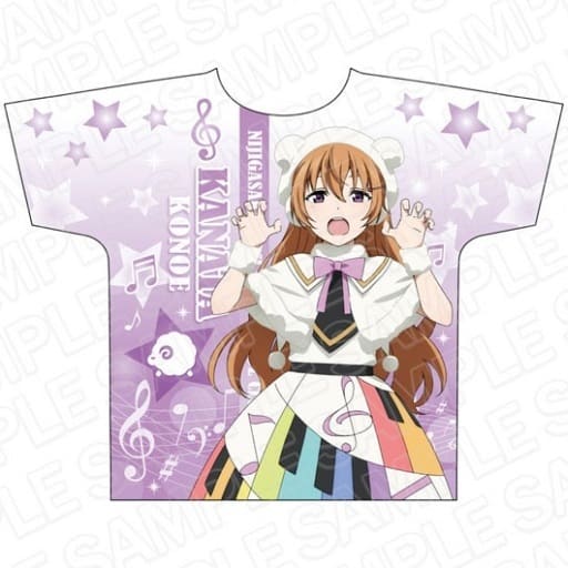 ラブライブ!虹ヶ咲学園スクールアイドル同好会 近江彼方(Colorful Dreams! Colorful Smiles! Ver) フルグラフィックTシャツホワイト×パープル Lサイズ