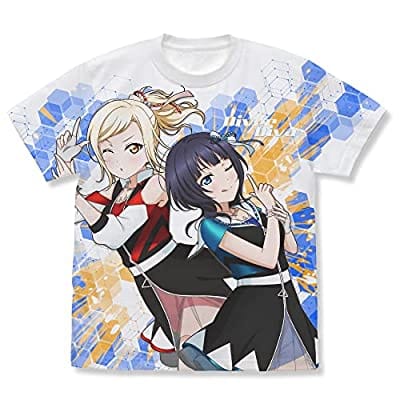 ラブライブ!虹ヶ咲学園スクールアイドル同好会 DiverDiva フルグラフィックTシャツ ホワイト Mサイズ