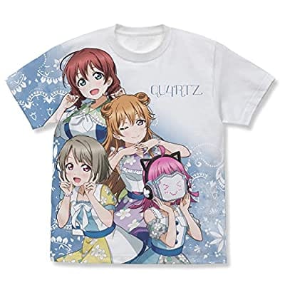 ラブライブ!虹ヶ咲学園スクールアイドル同好会 QU4RTZ フルグラフィックTシャツ ホワイト Mサイズ