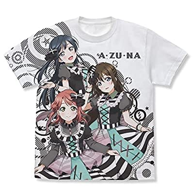 ラブライブ!虹ヶ咲学園スクールアイドル同好会 A・ZU・NA フルグラフィックTシャツ ホワイト Mサイズ