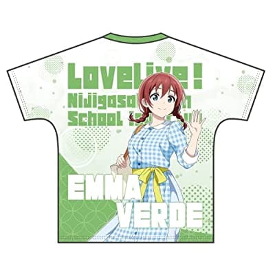 ラブライブ!虹ヶ咲学園スクールアイドル同好会 フルグラフィックTシャツ 夏服 エマ・ヴェルデ