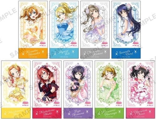 ラブライブ!スクールアイドルフェスティバル トレーディングチケット風ステッカー μ's お姫様 ver.