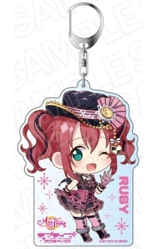 ラブライブ!スクールアイドルフェスティバル ALL STARS デカキーホルダー 黒澤ルビィ 小悪魔の誘惑 デフォルメ ver