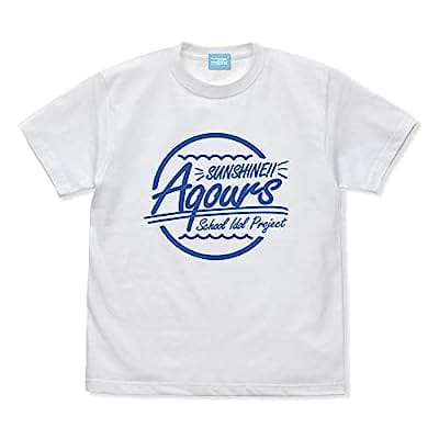 ラブライブ!サンシャイン!! Aqours Tシャツ/WHITE-L