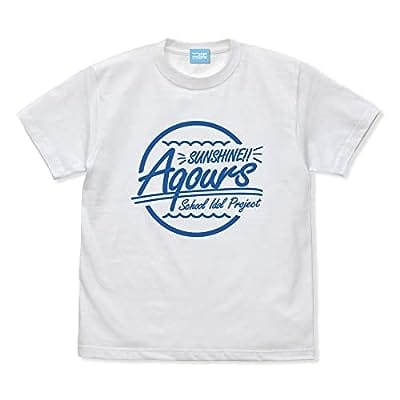 ラブライブ!サンシャイン!! Aqours Tシャツ/WHITE-M