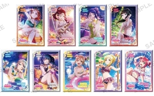 ラブライブ!スクールアイドルフェスティバル しかくい缶バッジコレクション Aqours シークレットビーチver.