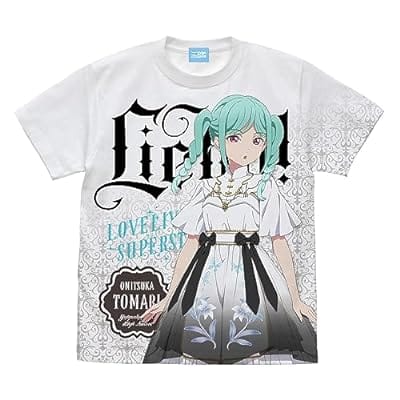 ラブライブ!スーパースター!! 描き下ろし 鬼塚 冬毬 フルグラフィックTシャツ ロリータファッション Ver./WHITE-XL