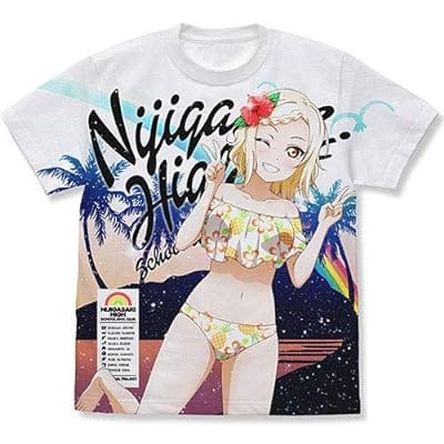 ラブライブ!虹ヶ咲学園スクールアイドル同好会 宮下愛 フルグラフィックTシャツ 水着Ver./WHITE-L