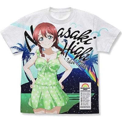 ラブライブ!虹ヶ咲学園スクールアイドル同好会 エマ・ヴェルデ フルグラフィックTシャツ 水着Ver./WHITE-M