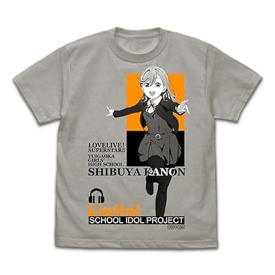 ラブライブ!スーパースター!! 澁谷かのん Tシャツ/LIGHT GRAY-M