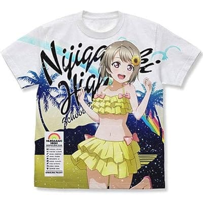 ラブライブ!虹ヶ咲学園スクールアイドル同好会 中須かすみ フルグラフィックTシャツ 水着Ver./WHITE-M