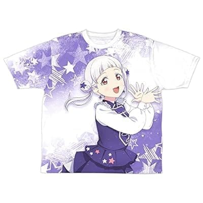 ラブライブ!スーパースター!! 描き下ろし 嵐 千砂都 両面フルグラフィックTシャツ『Sing!Shine!Smile!』Ver.-XL