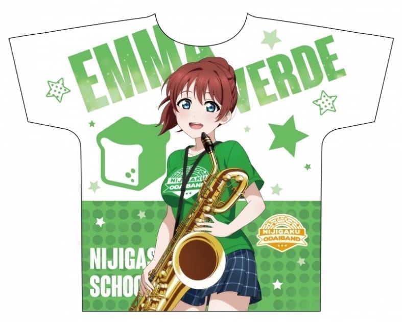 ラブライブ!虹ヶ咲学園スクールアイドル同好会 フルグラフィックTシャツ エマ・ヴェルデ ODAIBAND ver【ゲーマーズ限定】