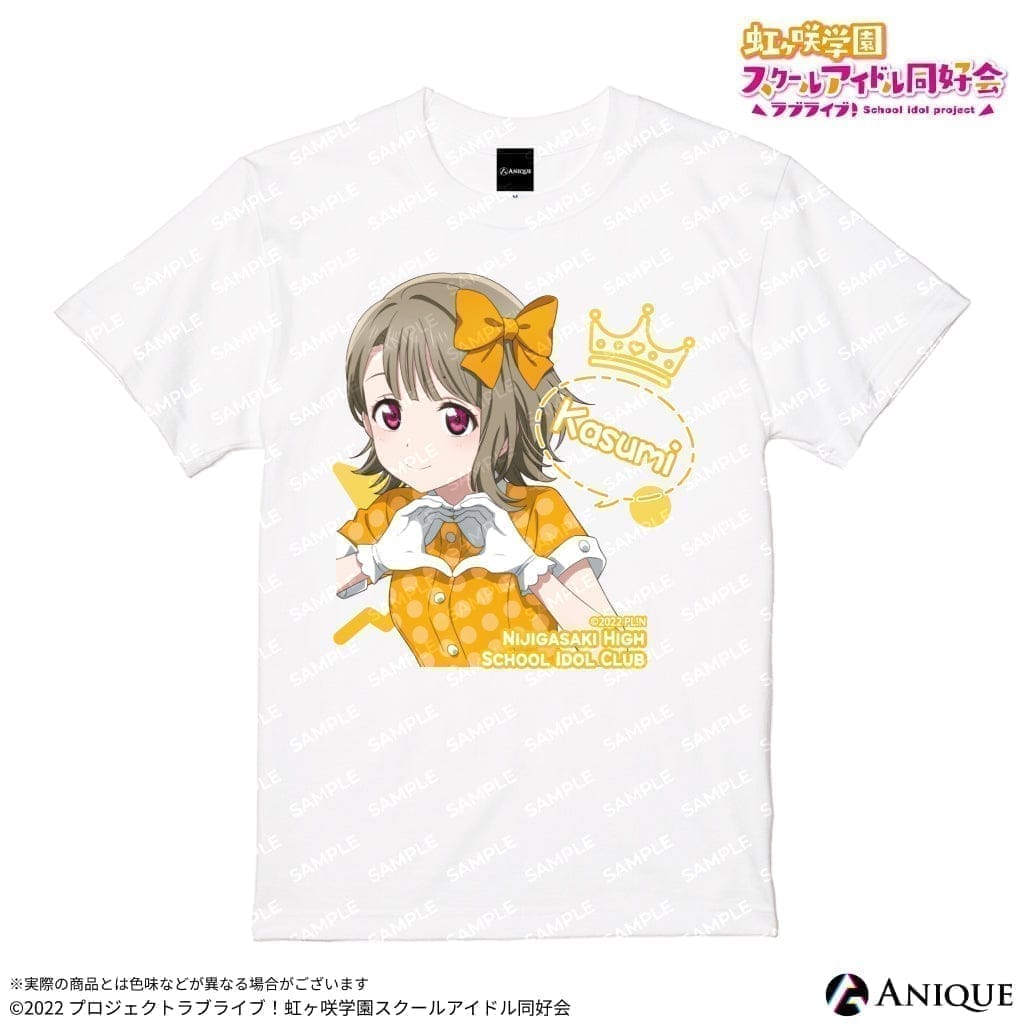 ラブライブ!虹ヶ咲学園スクールアイドル同好会 【初回販売】『ラブライブ!虹ヶ咲学園スクールアイドル同好会』中須かすみ 描き下ろしイラスト【ニジガクレトロ】Tシャツ