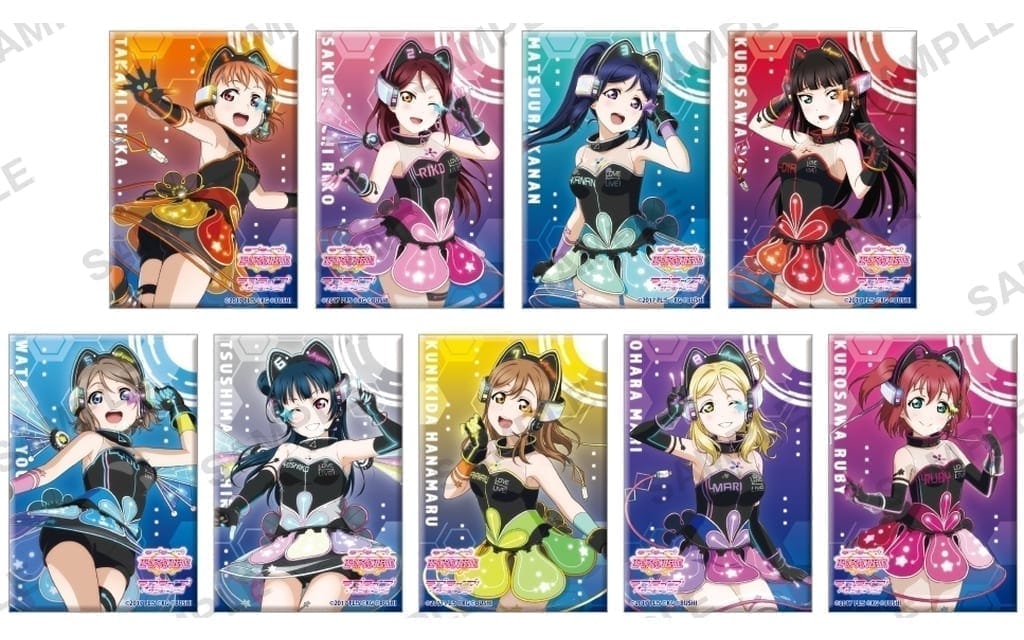 ラブライブ!スクールアイドルフェスティバル しかくい缶バッジコレクション Aqours タイムトラベルver.