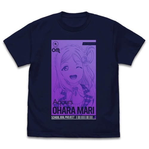 ラブライブ!サンシャイン!! 小原鞠莉 Tシャツ ALL STARS Ver./NAVY-L(再販)