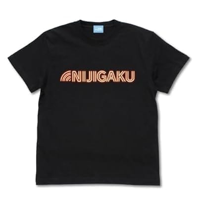 ラブライブ!虹ヶ咲学園スクールアイドル同好会 ネオンサインロゴ Tシャツ/BLACK-L