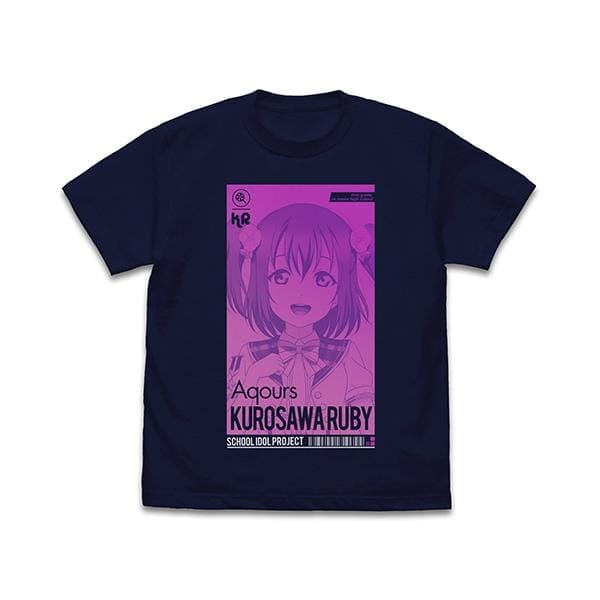 ラブライブ!サンシャイン!! 黒澤ルビィ Tシャツ ALL STARS Ver./NAVY-L