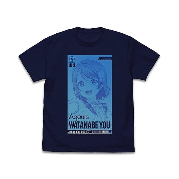 ラブライブ!サンシャイン!! 渡辺 曜 Tシャツ ALL STARS Ver./NAVY-XL