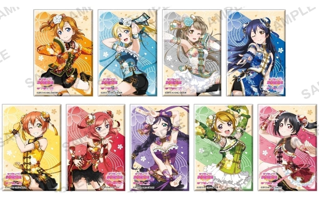 ラブライブ!スクールアイドルフェスティバル しかくい缶バッジコレクション μ's パーティーチャイナドレスver.