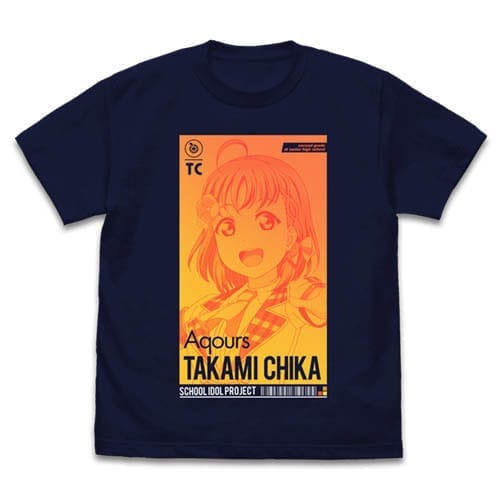 ラブライブ!サンシャイン!! 高海千歌 Tシャツ ALL STARS Ver./NAVY-XL(再販)