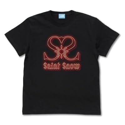 ラブライブ!サンシャイン!! Saint Snow ネオンサインロゴ Tシャツ/BLACK-L