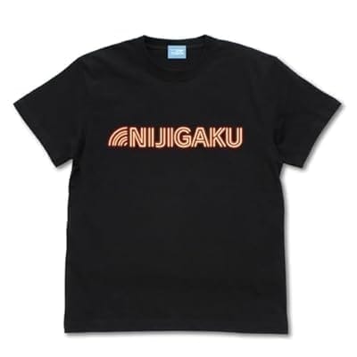 ラブライブ!虹ヶ咲学園スクールアイドル同好会 ネオンサインロゴ Tシャツ/BLACK-S