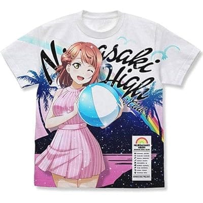 ラブライブ!虹ヶ咲学園スクールアイドル同好会 上原歩夢 フルグラフィックTシャツ 水着Ver./WHITE-M