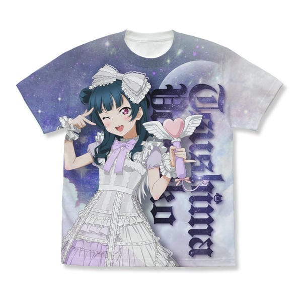 ラブライブ!サンシャイン!! 描き下ろし 津島善子 フルグラフィックTシャツ ソロコンサートver./WHITE-M