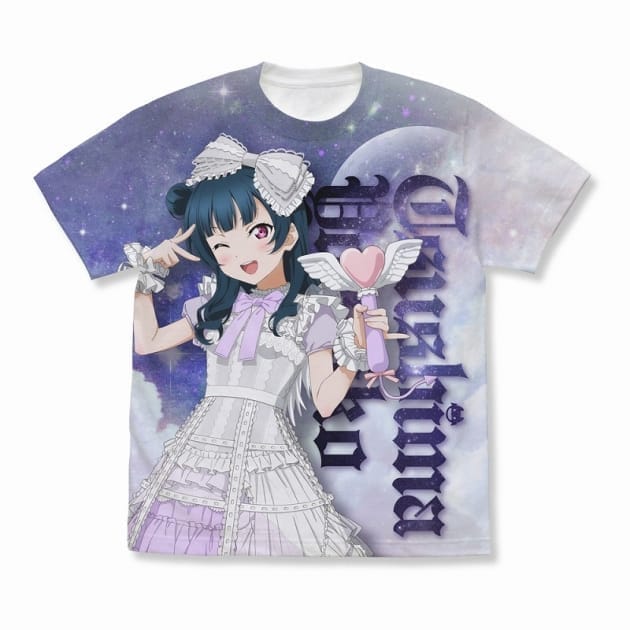 ラブライブ!サンシャイン!! 描き下ろし 津島善子 フルグラフィックTシャツ ソロコンサートver./WHITE-S