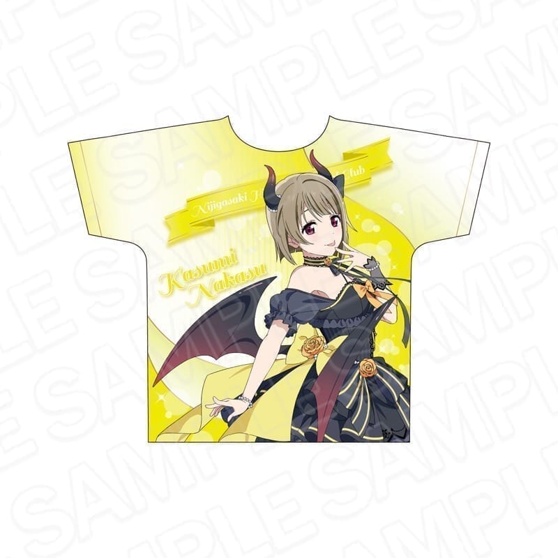 ラブライブ!虹ヶ咲学園スクールアイドル同好会 フルグラフィックTシャツ 中須かすみ 天使と悪魔 ver.