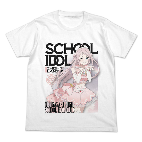 ラブライブ!虹ヶ咲学園スクールアイドル同好会 鐘嵐珠 フルカラーTシャツ オフィシャルカードゲームVer. WHITE-M