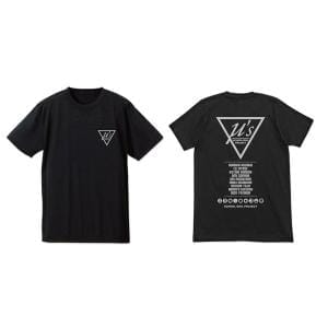 ラブライブ! μ's ドライTシャツ/BLACK-S