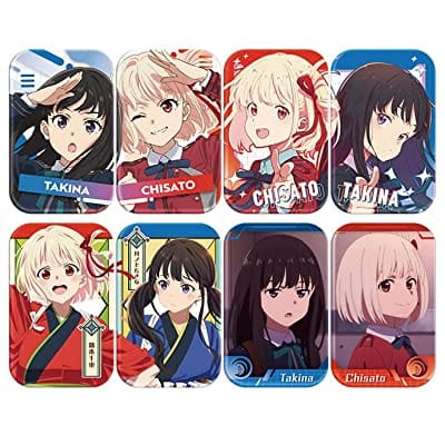 リコリス・リコイル まるかくカンバッジ 【1BOX 8パック入り】