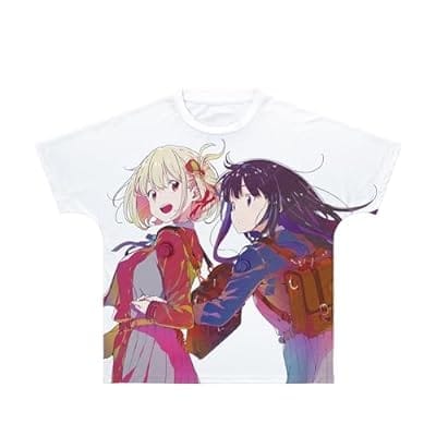 リコリス・リコイル 錦木千束 & 井ノ上たきな Ani-Art clear label フルグラフィックTシャツ ユニセックス (サイズ/XXL)