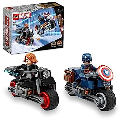 レゴ スーパーヒーローズ おもちゃ LEGO ブラック・ウィドウとキャプテン・アメリカのツーリング 76260