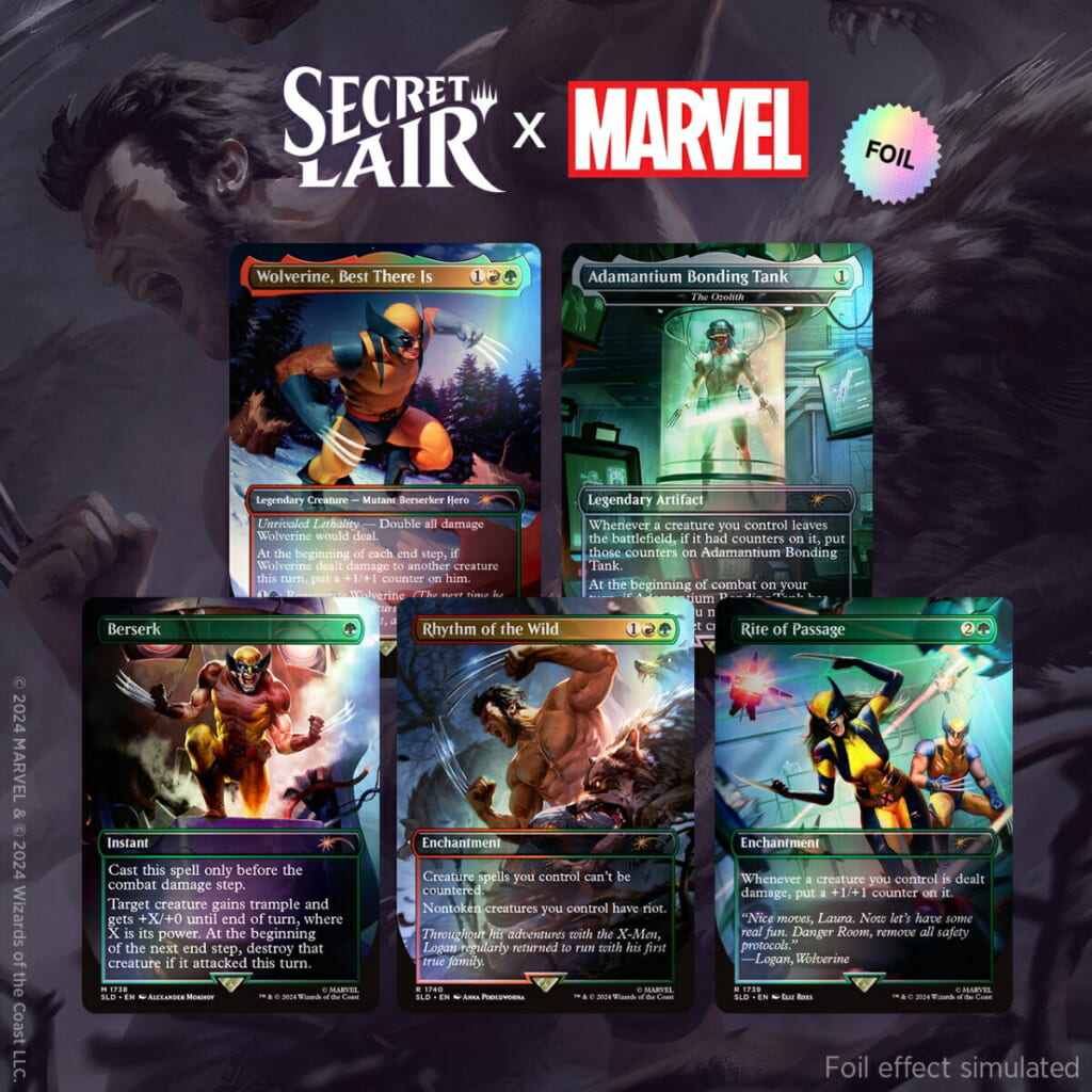 マジック:ザ・ギャザリング Marvel Superdrop Secret Lair x Marvel's Wolverine Foil Edition