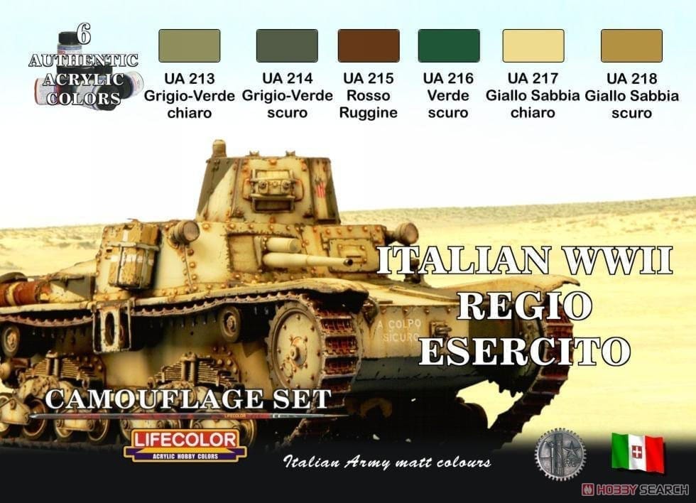 WWII イタリア軍車両カラーセット (塗料)