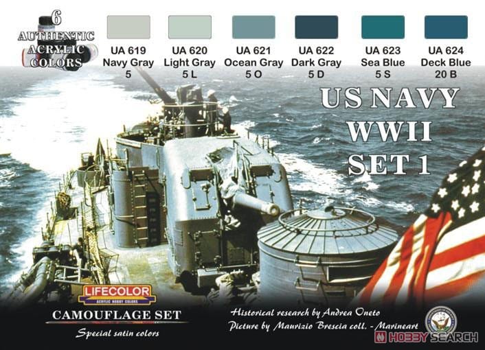 WWII 米海軍カラーセット 1 (塗料)
