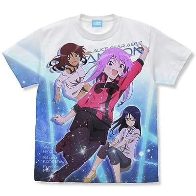 アリス・ギア・アイギス Expansion フルグラフィックTシャツ/WHITE-XL