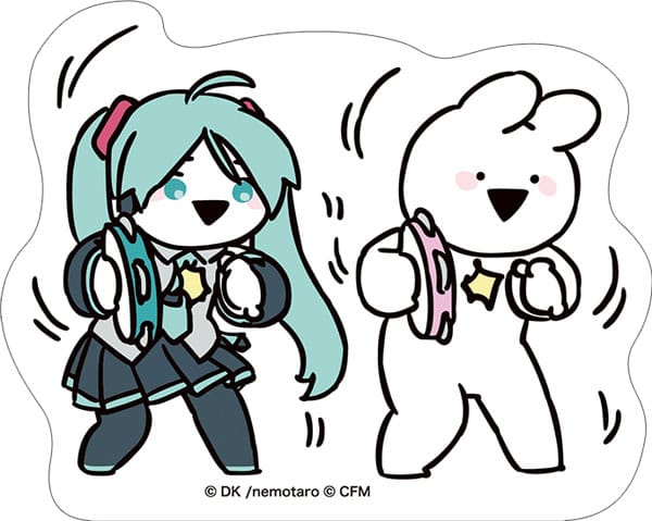 初音ミクシリーズ ステッカー I すこぶる動くウサギコラボ