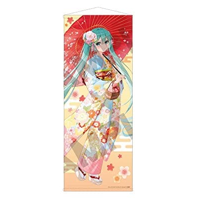 初音ミク 等身大タペストリー 和服散歩